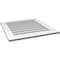 Ekena Millwork Vertical Surface Mount PVC Gable Vent: Non-Functional, w/ 3-1/2"W x 1"P Standard Frame, 28"W x 30"H GVPVE28X3001SN - alternate 2